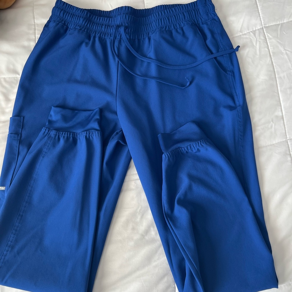Blue Sketchers Scrub Pants
